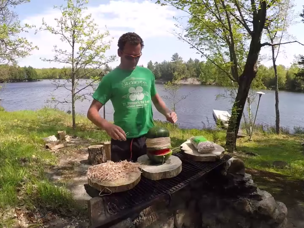 Watermelon Explosion By Rubber Bands